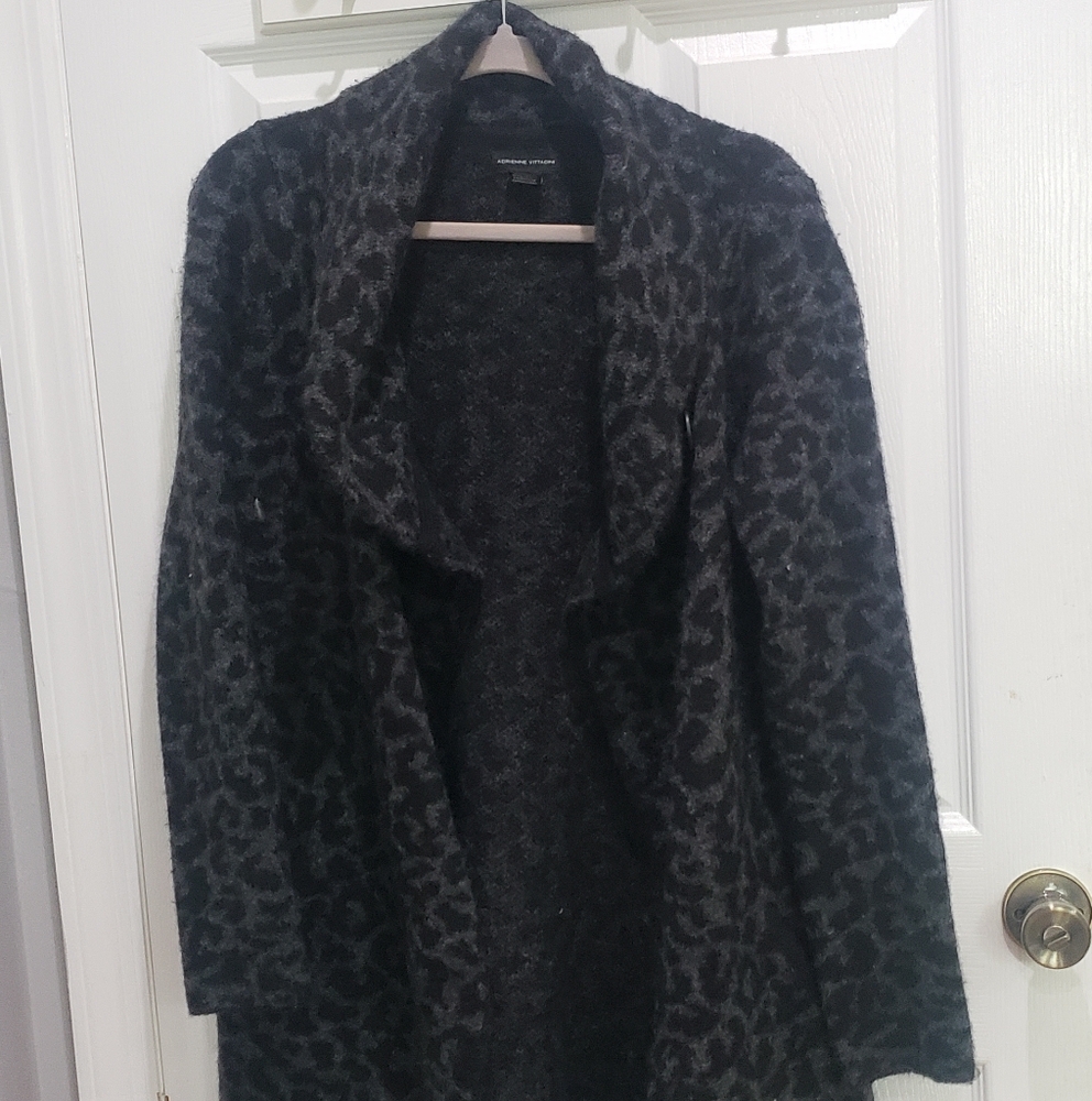 Women's Black Leopard Print Jacket